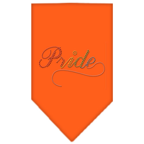 Pride Rhinestone Bandana Orange Small